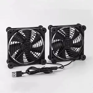 Quiet Dual 120mm USB Fan with Speed Controller,for Receiver DVR Playstation Xbox Computer Cabinet Cooling Quiet Dual 120mm USB Fan with Speed Controller,for Receiver DVR Playstation Xbox Computer Cabinet Cooling