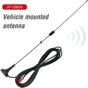 UT-106UV Car Antenna Magnetic SMA-F Dual Band On-board Antenna VHF UHF for  UV-5R UV82 GT-3TP GT-5 Ham Radio Accessories