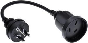 SAA Australia three plug To Australia three female Socket Short Adapter Cable For UPS PDU About 30CMAustralia Power Cord