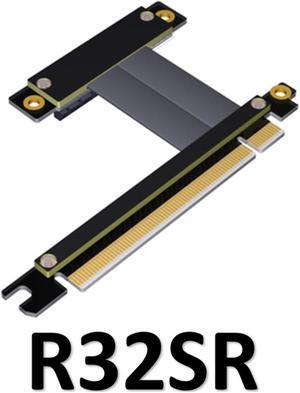 PCIe3.0 x4 x8 Riser Extender for Gigabit Network Card Industrial SSD Pci-e 3.0 x4 to x16 Extension PCI Express Cable(R32SR)(25cm)