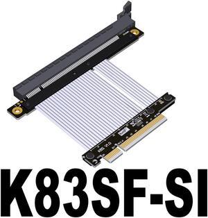 PCI-E 4.0 X8 to X16 Riser Cable Card PCI Express Gen4 8x 16x Slot GPU Extender for Gaming Graphics Video K83SF-SI(K83SF-SI)(30CM)