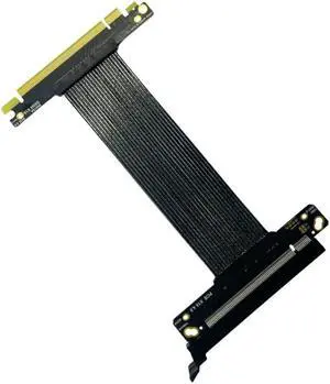 Full Speed PCI-E Express Gen 4.0 16x Riser Extender Silver-Plated Shielded Cord PCIe4.0 for Vertical Riser Cable Graphics Card(15CM)