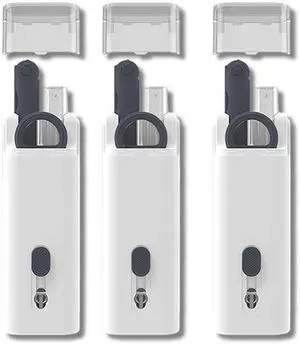 keyboard cleaning kit 7 in 1 Cleaner Brush Earphone Cleaning Pen For Headset iPad Phone Cleaning Tools Cleaner Keycap Puller Kit(3PCS black)