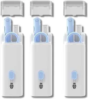 keyboard cleaning kit 7 in 1 Cleaner Brush Earphone Cleaning Pen For Headset iPad Phone Cleaning Tools Cleaner Keycap Puller Kit(3PCS Blue)
