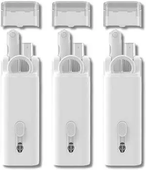 keyboard cleaning kit 7 in 1 Cleaner Brush Earphone Cleaning Pen For Headset iPad Phone Cleaning Tools Cleaner Keycap Puller Kit(3PCS White)