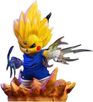 Dragon Ball Figures Vegeta COS Bikachu Scene Effects Goku 19CM PVC Action Statue Collection Model Toys Gifts Ornament With Box