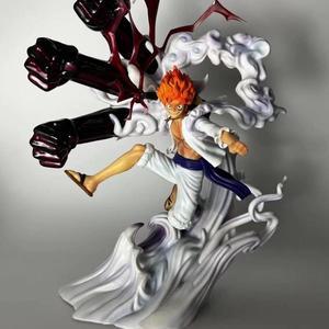 One Piece Luffy Figure 42cm Gear 4 Figure Pirate king Luffy Statue Manga  Figures GK Anime Action Figurine Collection kids Toys(Pirate king Luffy) 