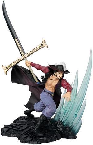 Bandai One Piece Seven Warlords of the Sea Fighting Version Eagle Eye Mihawk Special Effect Scene Model Boxed Anime Garage KitsNo boxBattle Eagle Eye