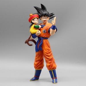 30cm Dragon Ball Figures Goku Gohan Anime Figure GK Son Goku Son Gohan Father Holding His Son Action Figures Model Statue ToyNo Box