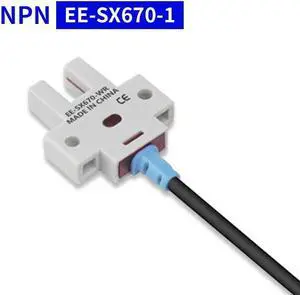 Photoelectric Switch EE-SX670-1U-slot NPN Induction Sensor with 1m PU Cable Detection Range 5mm(EE-SX670-1 white)