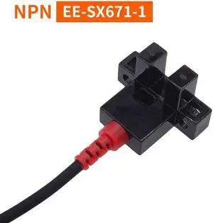 Photoelectric Switch EE-SX670-1U-slot NPN Induction Sensor with 1m PU Cable Detection Range 5mm(EE-SX671-1)