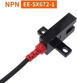 Photoelectric Switch EE-SX670-1U-slot NPN Induction Sensor with 1m PU Cable Detection Range 5mm(EE-SX672-1)