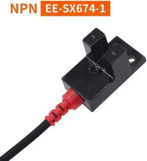 Photoelectric Switch EE-SX670-1U-slot NPN Induction Sensor with 1m PU Cable Detection Range 5mm(EE-SX674-1)