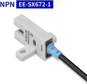 Photoelectric Switch EE-SX670-1U-slot NPN Induction Sensor with 1m PU Cable Detection Range 5mm(EE-SX672-1 white)