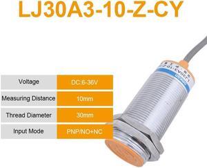 M30 10mm 15mm DC6~36V Inductive Proximity Sensor Switch LJ30A3-10(15)-Z/BX/AX/CX/BY/AY/CY/EX/DX 2/3/4-wire PNP/NPN NO NC(LJ30A3  10  Z  CY)