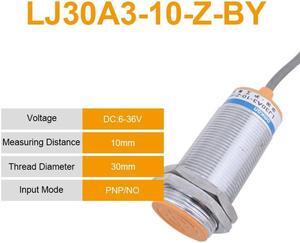 M30 10mm 15mm DC6~36V Inductive Proximity Sensor Switch LJ30A3-10(15)-Z/BX/AX/CX/BY/AY/CY/EX/DX 2/3/4-wire PNP/NPN NO NC(LJ30A3  10  Z  BY)