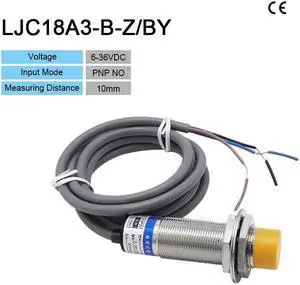 LJC18A3-B-Z/BX Approach Sensor Cylindrical Capacitive Proximity Switch 10mm Detecting distance NPN/PNP NO/NC DC6-36V(LJC18A3 B Z BY)