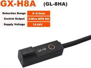 Mini Square Proximity Switch 1m NPN 3-wire Inductive Sensor Normally Colsed Normally Open GX-F8 GX-H8 GX-F12(GX-H8A)