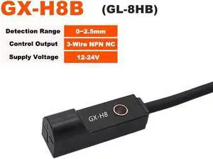 Mini Square Proximity Switch 1m NPN 3-wire Inductive Sensor Normally Colsed Normally Open GX-F8 GX-H8 GX-F12(GX-H8B)