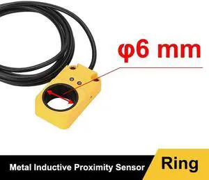 Ring Proximity Switch NPN NO Metal Inductive Sensor Screw Spring Steel Ball Metal Object Speed Detect(6mm)