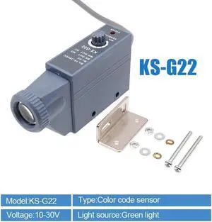 1Pcs Color code sensor 10-30V detection photoelectric switch color mark  Automatic color recognition(KS-G22)