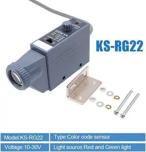 1Pcs Color code sensor 10-30V detection photoelectric switch color mark  Automatic color recognition(KS-RG22)