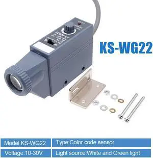 1Pcs Color code sensor 10-30V detection photoelectric switch color mark  Automatic color recognition(KS-WG22)