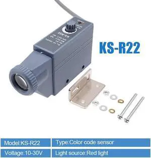 1Pcs Color code sensor 10-30V detection photoelectric switch color mark  Automatic color recognition(KS-R22)