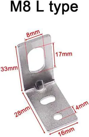 SN04 approach sensor holder photoelectric sensor switch support metal proximity switch bracket(M8 L type)