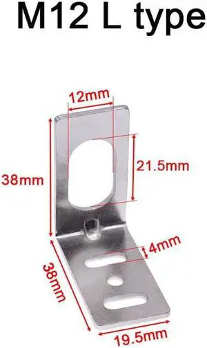 SN04 approach sensor holder photoelectric sensor switch support metal proximity switch bracket(M12 L type)
