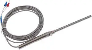 100mm K type thermocouple probe type thermocouple sensor  stainless steel thermocouple 0-400(line length 2m)