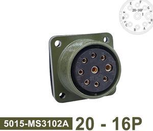 Military Specification Connector 5015 MIL STD MS3106A Plug&Socket 20-7 20-15 20-16 MIL-C Circular Connectors MS3102A MS3108A(socket 3102 20-16P)