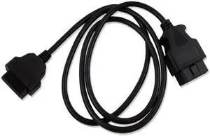 Automotive OBD2 extension cable 16Pin/pin male to female connection adapter cable 1.5M 16 core fully powered(OBD M TO OBD F 1PCS)