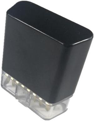 Automotive OBD 24V plug 16 pin interface computer detection and diagnosis socket OBD2 sound card transparent black car shellOBD2 MALE 1PCS