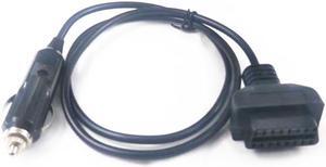 Car power adapter, cigarette lighter, OBD female connector, trolley charger, OBD2 plug, USB interface connection cable(1.9m)(OBD2 CABLE 1PCS)