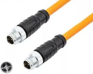 M12 to RJ45 network cable, 10MW high flexible drag chain, 4-core, 8-core ADX encoding industrial camera sensor cable(3M)(8P X M TO M1PCS)