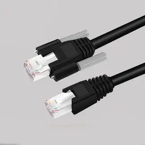 Industrial camera CCD gigabit network cable High flexible drag chain shield with screw fixed dynamic network cable(1M)(CCD CABLE 1PCS)
