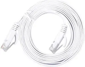 Category 6 Gigabit flat network cable CAT. 6 flat cable Home computer broadband connection router Category 6 flat cable(1M)(RJ45 CABLE 1PCS)