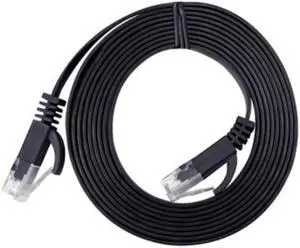 Category 6 Gigabit flat network cable CAT. 6 flat cable Home computer broadband connection router Category 6 flat cable(1.5M)(RJ45 CABLE 1PCS)