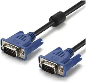 Vga cable desktop computer host connection monitor projector high-definition cable video transmission signal cable(1.5M)(VGA CABLE 1PCS)