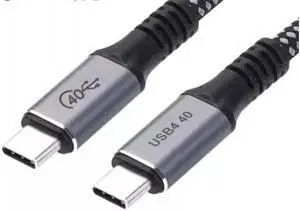 USB4 fully functional type-c data cable dual head lightning 4 three 3PD100W fast charging 40Gbps high-definition video cable(1.2M)(USB 40G 100W 1PCS)