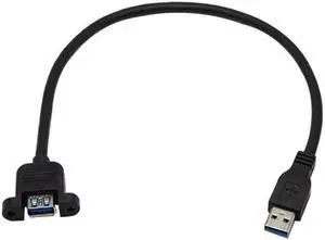 USB 3.0 male to female extension cable with ear fixed baffle, USB extension cable, high-speed fast charging(3M)(USB 3.0 m to f 1PCS)