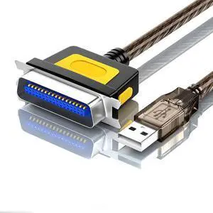 USB to parallel port printing cable USB to 1284 printing cable 36 pin LPT old printer data cable(1.5M)(USB TO 36P 1PCS)