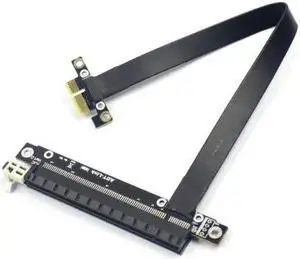 R13SC Graphics Extension Cable PCIe 3.0 x16 to x1 A Riser Card N Card PCI-E Cables Full Speed for BTC Miner 25cm(R13SC no power cord)