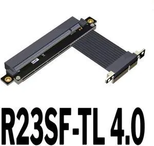 PCIe 4.0 x4 to x16 Extension Cable 4.0 PCI-e Riser Adapter Graphics Card Extender for GTX3080ti RX5700xt GPU(R23SF-TL)(25cm) PCIe 4.0 x4 to x16 Extension Cable 4.0 PCI-e Riser Adapter Graphics Card Extender for GTX3080ti RX5700xt GPU(R23SF-TL)(25cm)