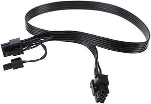 PCIe 8pin To 6+2Pin Power Supply Cable GPU 8 Pin To 6pin PSUs Modular For CX-M Series CX850M CX750M CX600M CX500M(60cm)