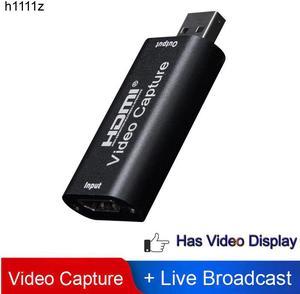 H1111Z Video HDMI Capture Card USB 20 HDMI Video Grabber Recorder Box PS4 Game DVD Camcorder HD Camera Recording Live Streaming
