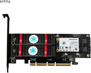 NVME M.2 NGFF MSATA SSD PCI Express Riser Card PCI-E PCI E PCIE to M2 Adapter M.2 Raiser M2 SATA Adapter M.2 SSD Cooling