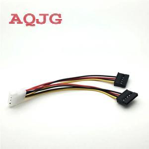 1pcs Serial ATA SATA 4 Pin IDE Molex to 2 of 15 Pin HDD Power Adapter Cable  Worldwide