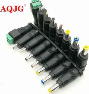 8pcs/Set 5.5x2.1mm Universal Male Jack connector For DC Plugs AC Power Adapter Computer Cables Connectors Notebook Laptop